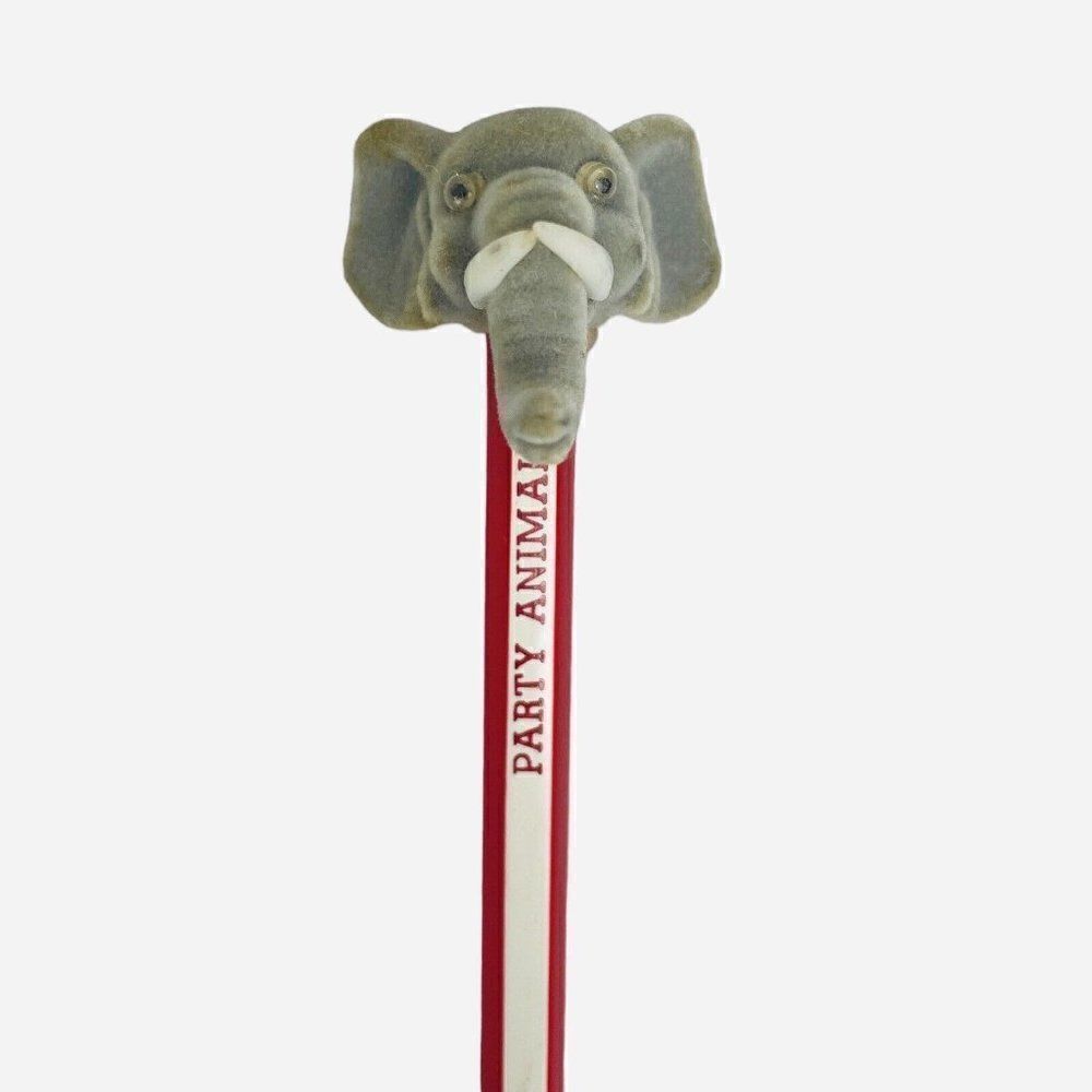Vintage 1970s Party Animal Elephant Republican Pencil Unused Gag Gift Funny GOP